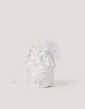 Pom-Pom Bridesmaid Pouch Bag, , large