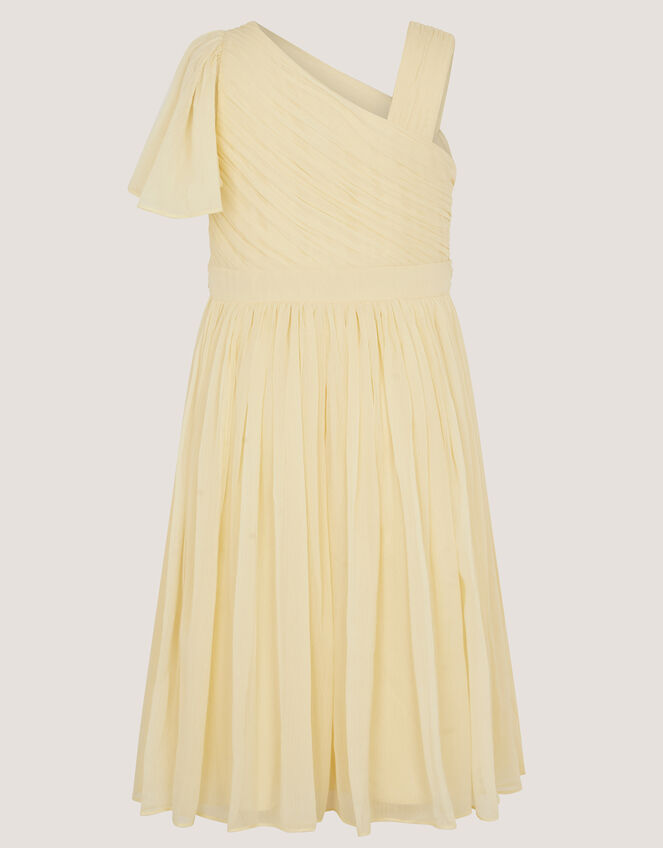 Amalthea Asymmetrical Embellished Party Dress, Yellow (LEMON), large