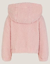 Baby Unicorn Borg Hoodie, Pink (PINK), large