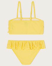 Laser Cut Bikini Set, Yellow (YELLOW), large