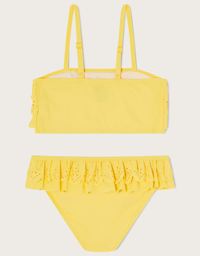 Laser Cut Bikini Set, Yellow (YELLOW), large