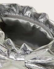 Mirror Metallic Bow Bag, , large