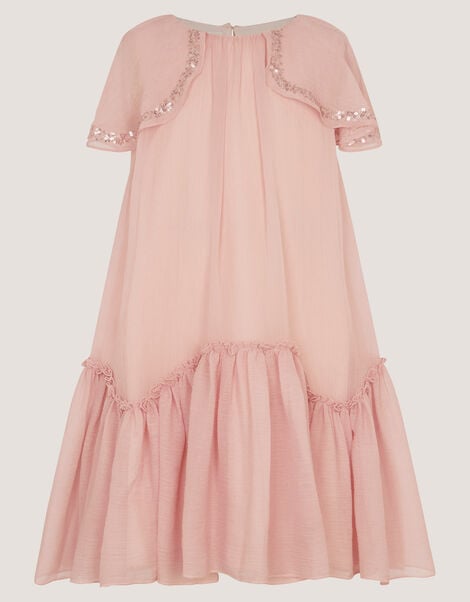 Elena Sequin Swing Party Dress, Pink (PALE PINK), large