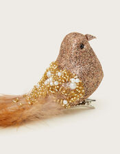 Feather Embellished Bird Decoration, , large