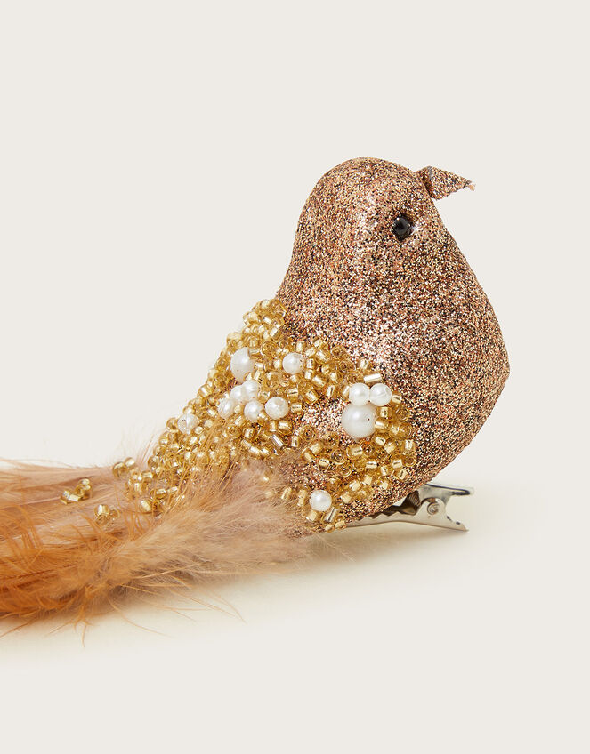 Feather Embellished Bird Decoration, , large