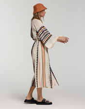 Devotion Twins Porto Pefko Maxi Dress, Natural (NEUTRAL), large