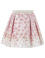 Petal Jacquard Skirt, Pink (PINK), large