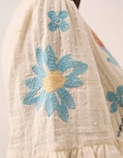 East Odeline Embroidered Dress, Ivory (IVORY), large
