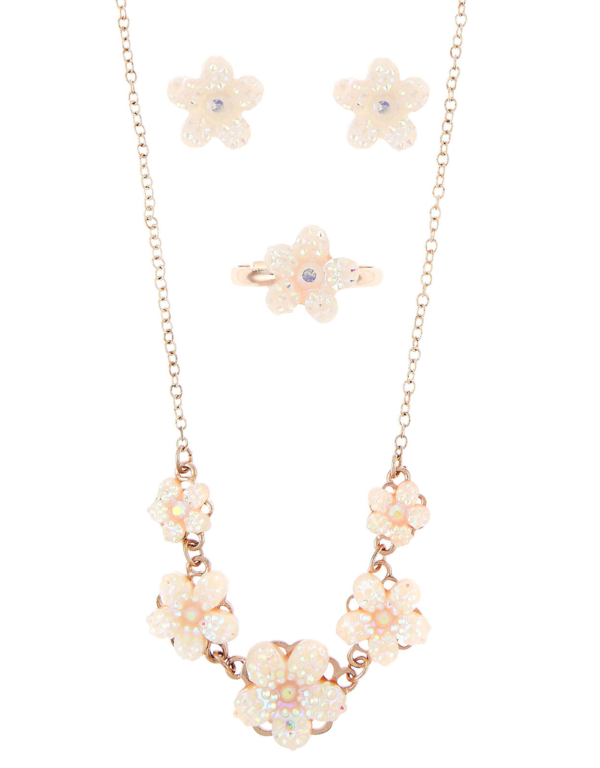 Disco Flower Jewellery Set , , large