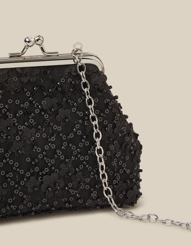 Taylor Beaded Bag , Black (BLACK), large