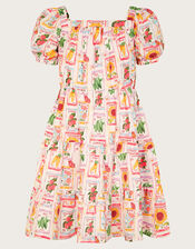 Garden Print Dress, Pink (PALE PINK), large