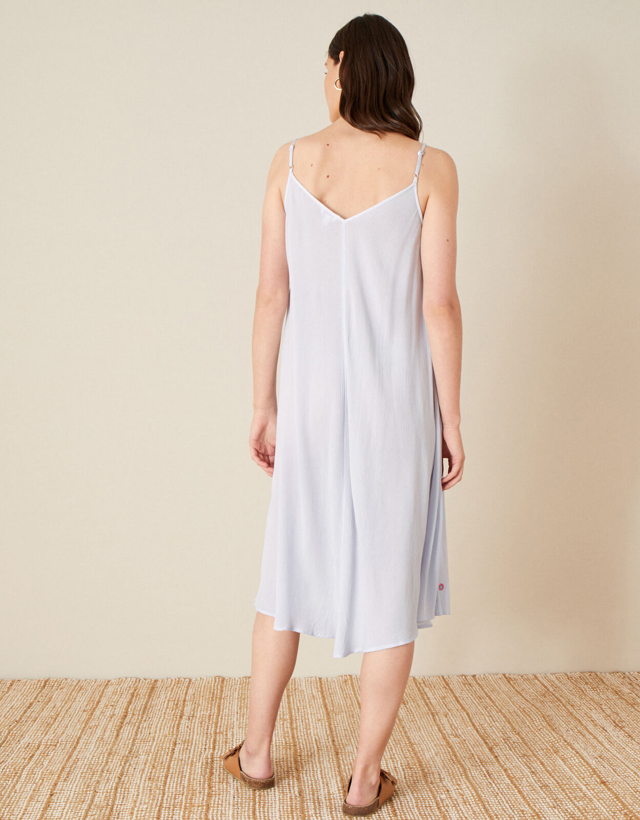 Lana Embroidered Dress Blue