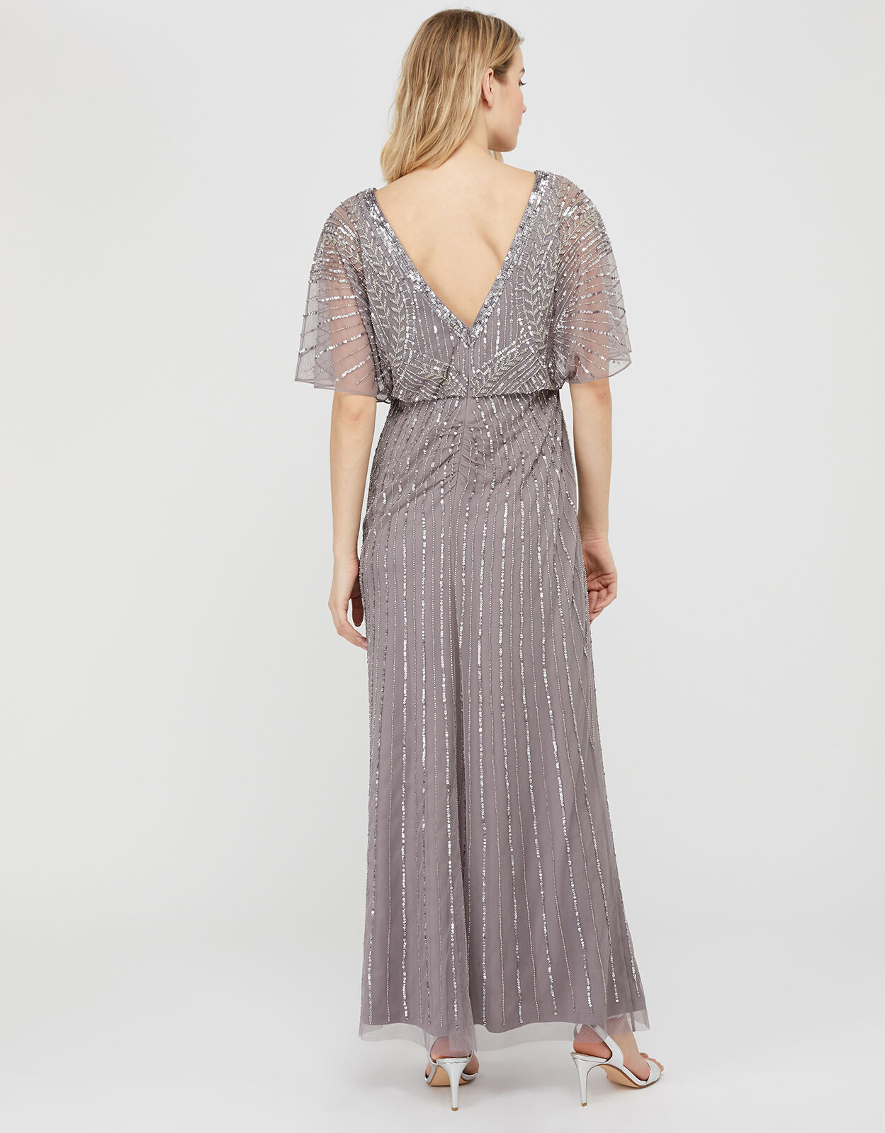 Tatiana embellished maxi bridesmaid dress sale