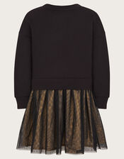 2-in-1 Lightning Jumper Dress, Black (BLACK), large