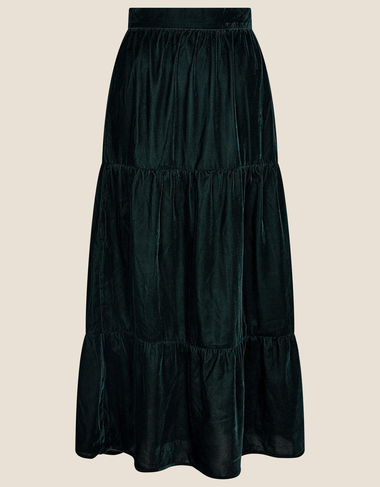 Tiered hot sale velvet skirt