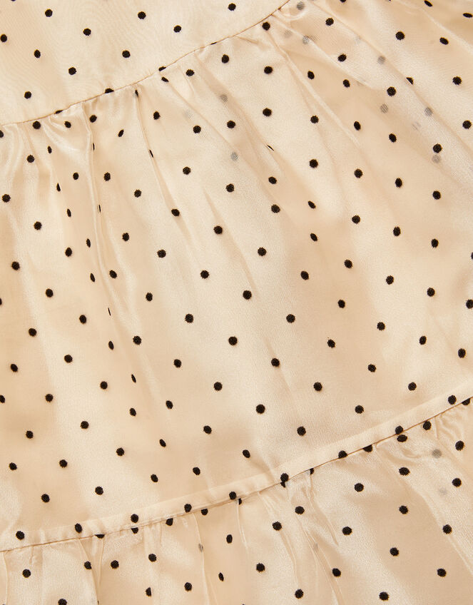 Flock Spot Dress, Ivory (IVORY), large