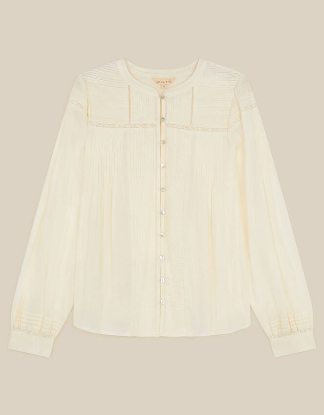 East Scarlet Pintuck Blouse, Ivory (IVORY), large
