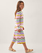 Zigzag Stripe Crochet Culotte Pants, Multi (MULTI), large