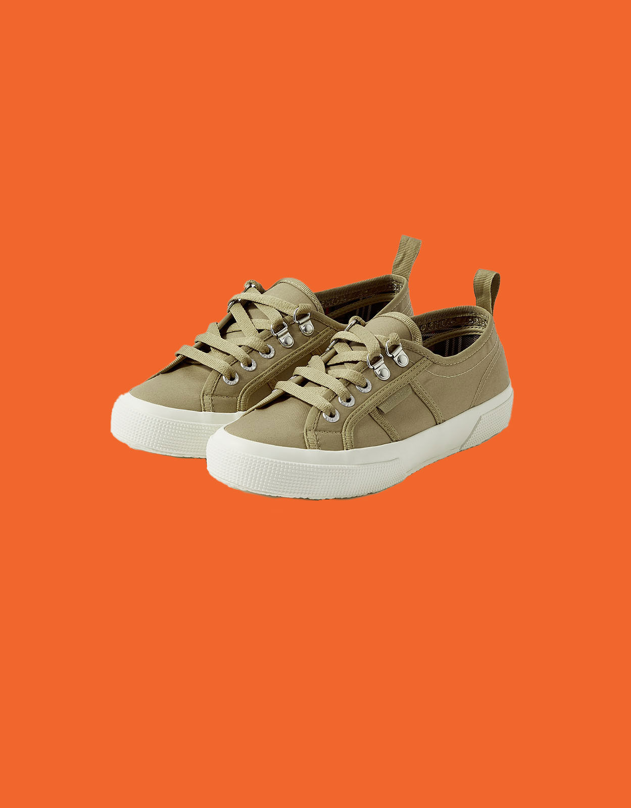 Superga Plain Lace Up Canvas Trainers