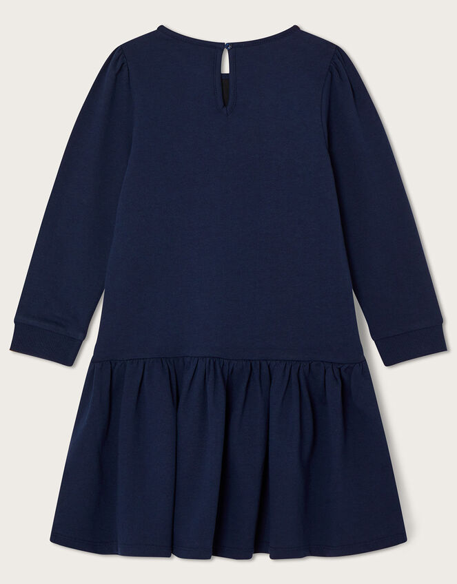 Butterfly Sweater Dress WWF-UK Collaboration, Blue (NAVY), large