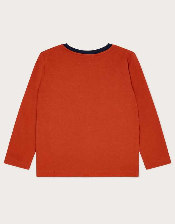 Taylor Tiger Long Sleeve T-Shirt, Orange (ORANGE), large