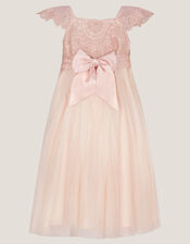 Estella Lace Bodice Dress, Pink (PINK), large