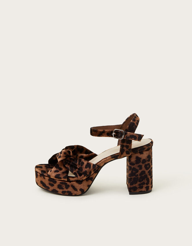 Mara Leopard Print Platform Heels, Multi (MULTI), large