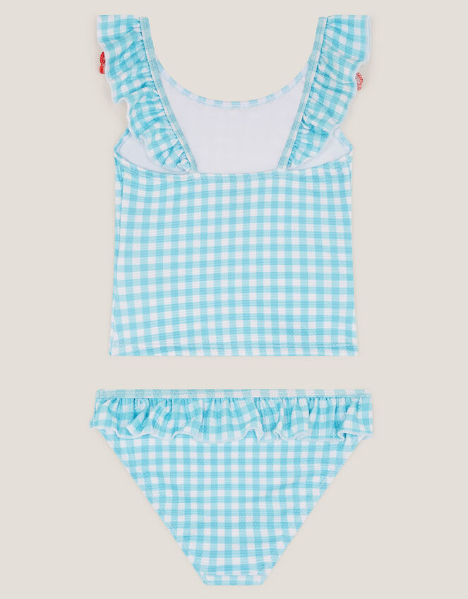 Tomato Gingham Tankini Set , Green (GREEN), large