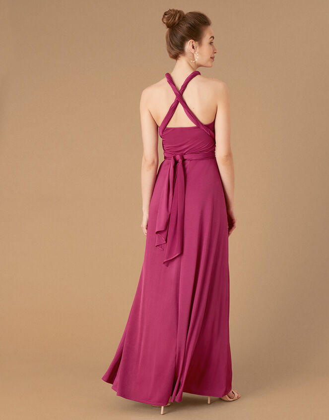 Tallulah Twist Me Tie Me Jersey Bridesmaid Dress, Pink (PINK), large