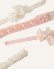 Baby Rosette and Bow Bandos 4 Pack, , large