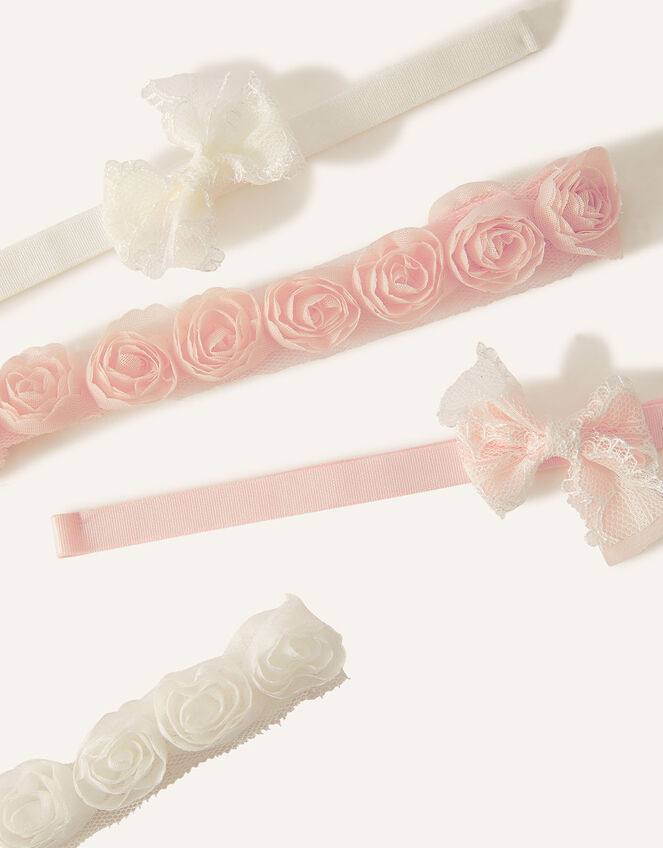 Baby Rosette and Bow Bandos 4 Pack, , large