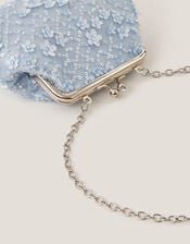 Taylor Beaded Clip Frame Bag, Blue (BLUE), large
