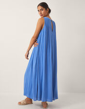 Luna Embellished Sleeveless Maxi Dress, Blue (BLUE), large
