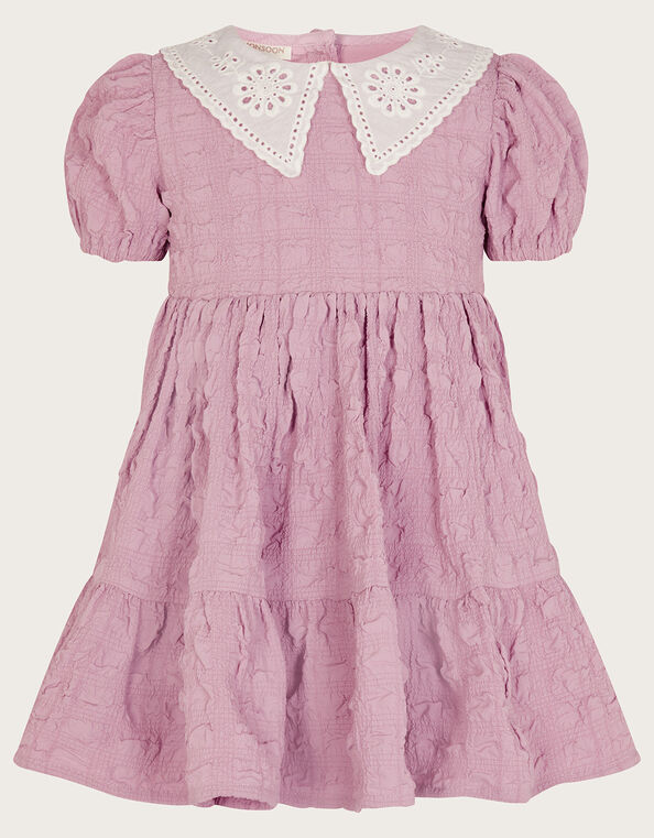Baby Heather Collar Dress, Purple (PURPLE), large