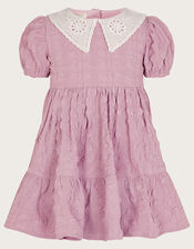 Baby Heather Collar Dress, Purple (PURPLE), large
