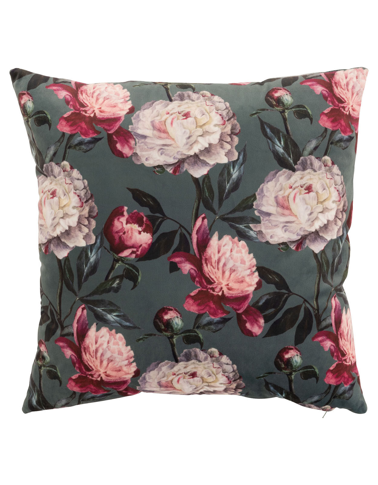 floral velvet cushions