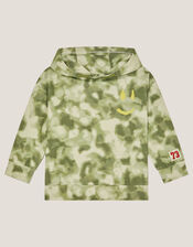 Camo Tie-Dye Hoodie, Green (KHAKI), large