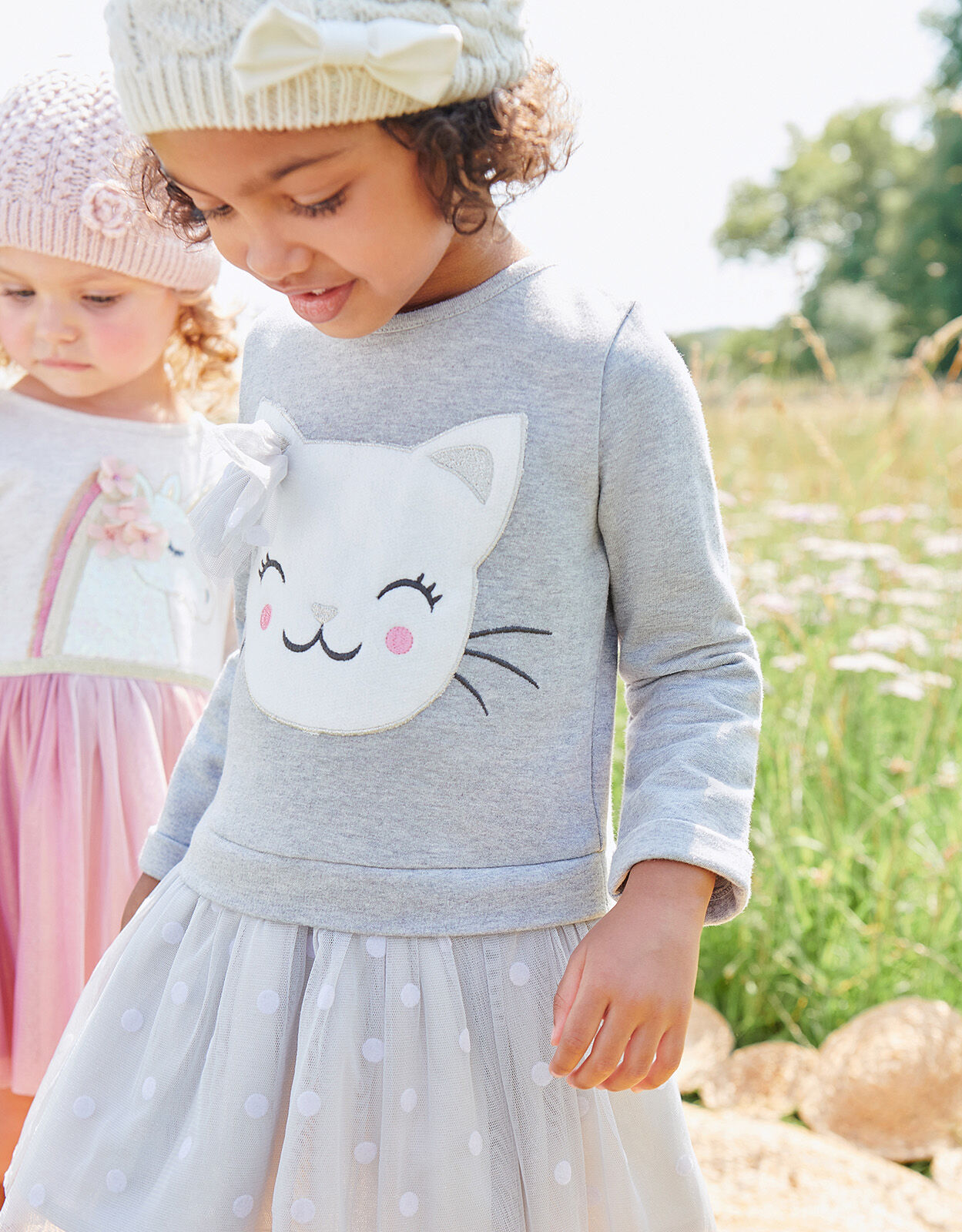 Baby Cat Sweat Disco Dress Grey