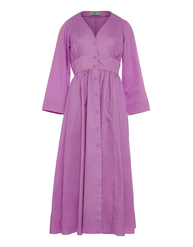 Devotion Twins Cycle Button-Front Maxi Dress, VIOLET, large