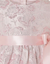 Baby Jacquard Cap Sleeve Dress, Pink (PINK), large