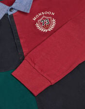 Colourblock Rugby Polo Shirt, Multi (MULTI), large