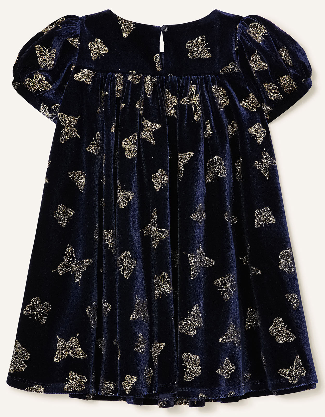 baby girl blue velvet dress