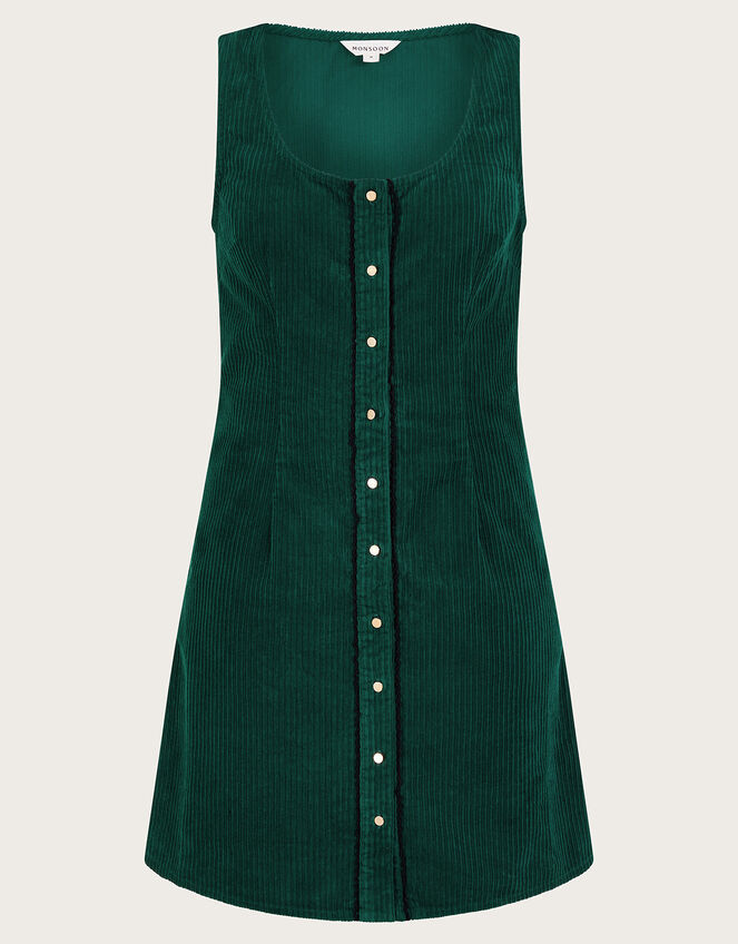 Jumbo Cord Pinafore Dress Green Day Dresses Monsoon Global.