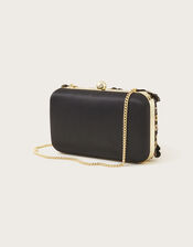 Metallic Bouquet Box Clutch, , large