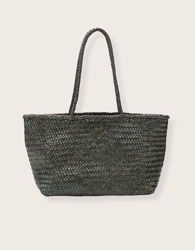 Ellyla Amora Woven Leather Tote Bag, , large