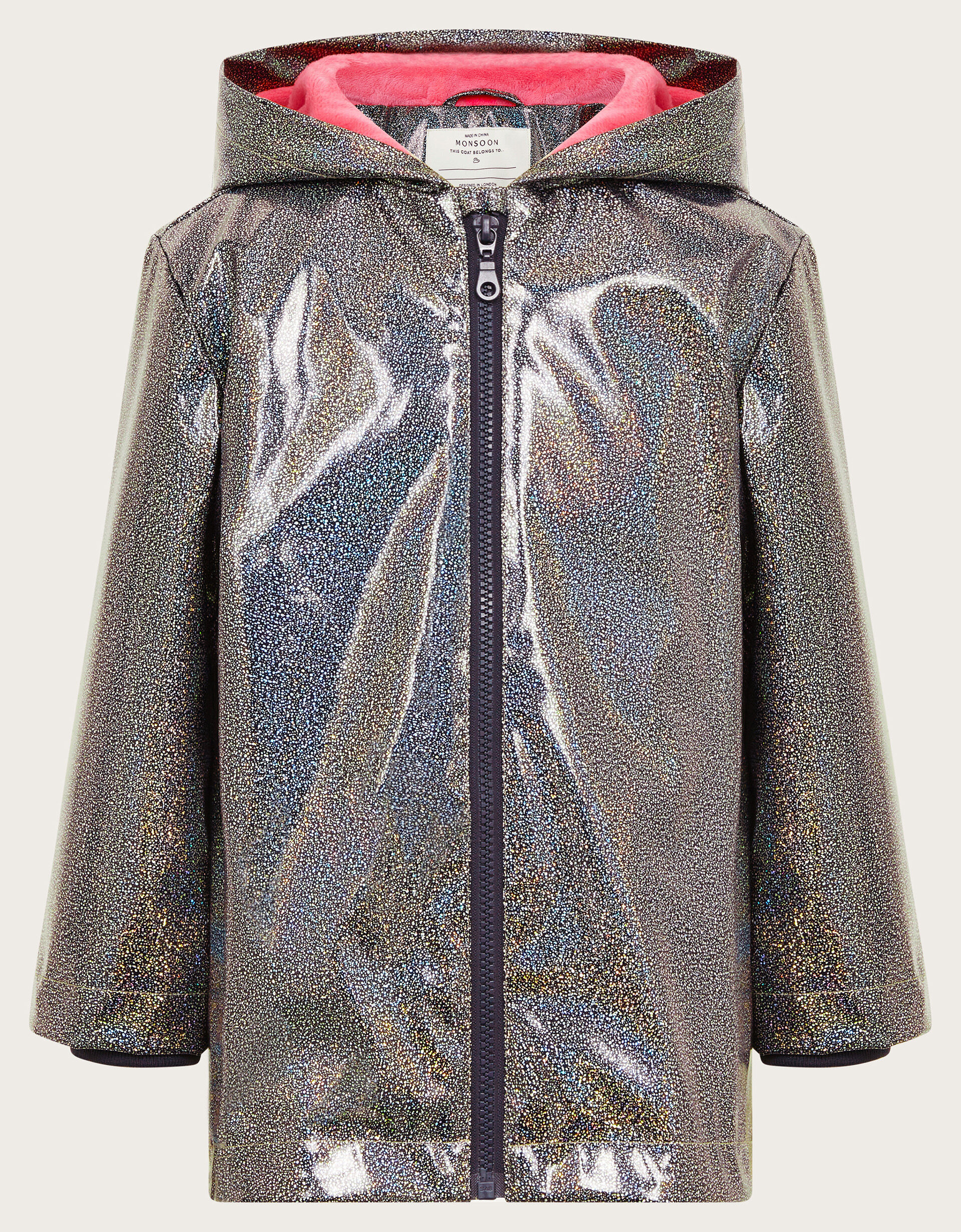 Shimmer Rain Coat Blue Girls Coats Jackets Monsoon Global