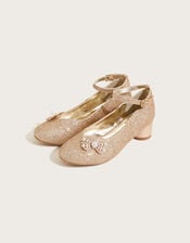 Tulip Butterfly Sparkle Heels, Gold (ROSE GOLD), large