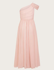 Texas One Shoulder Prom Dress, Pink (PINK), large