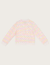 Rainbow Sequin Bomber, Ivory (IVORY), large