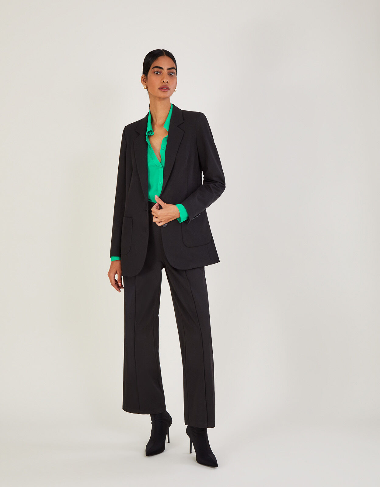 Plain black blazer 2025 womens